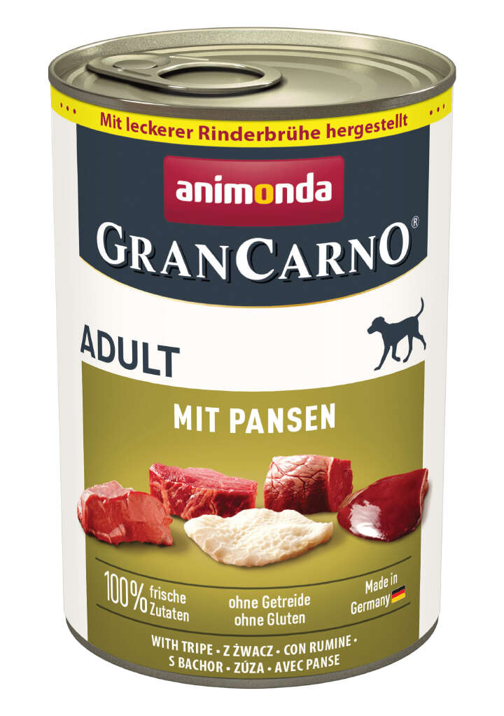 animonda Hunde-Nassfutter GranCarno Adult mit Pansen